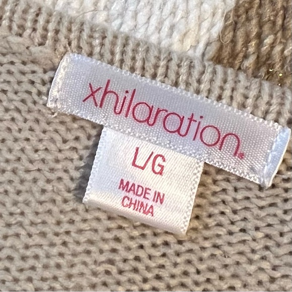 Xhilaration from Target Sweater Dress in Ecru and Black Stripes - Picture 3 of 4